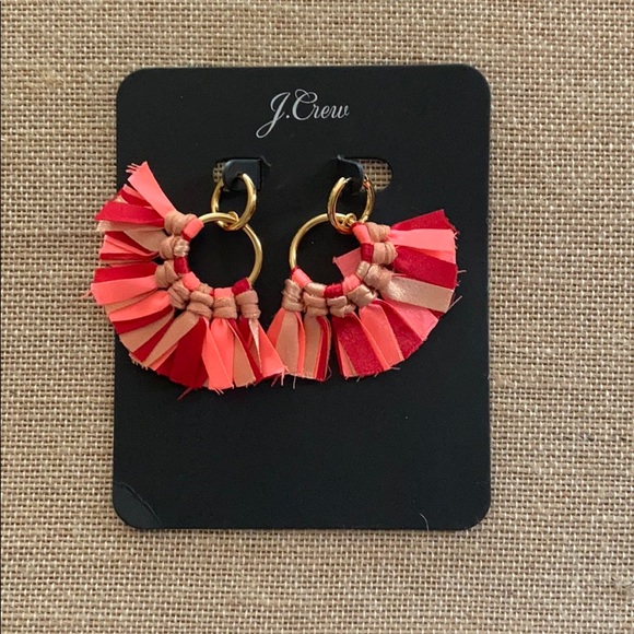 J. Crew Jewelry - J. Crew Fabric Fan Earrings